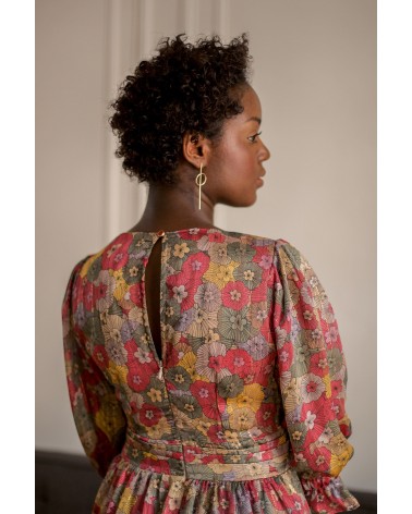 robe cintrée à la taille avec noeud ruban