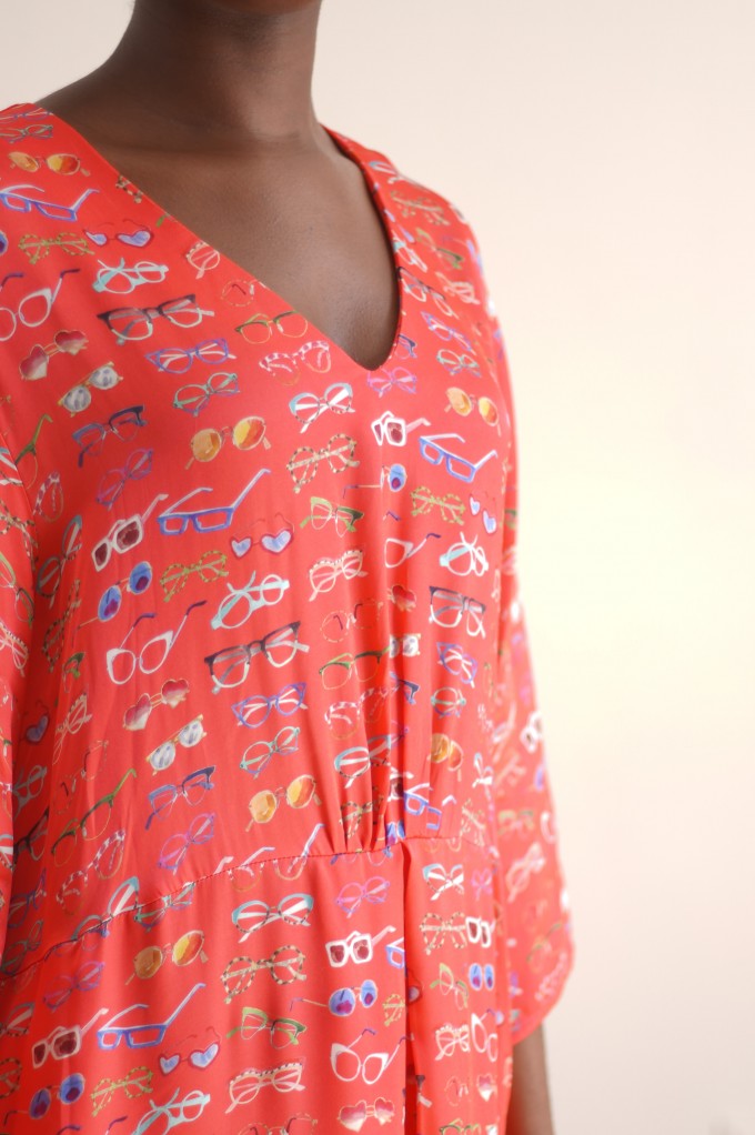 Robe avec motifs lunettes