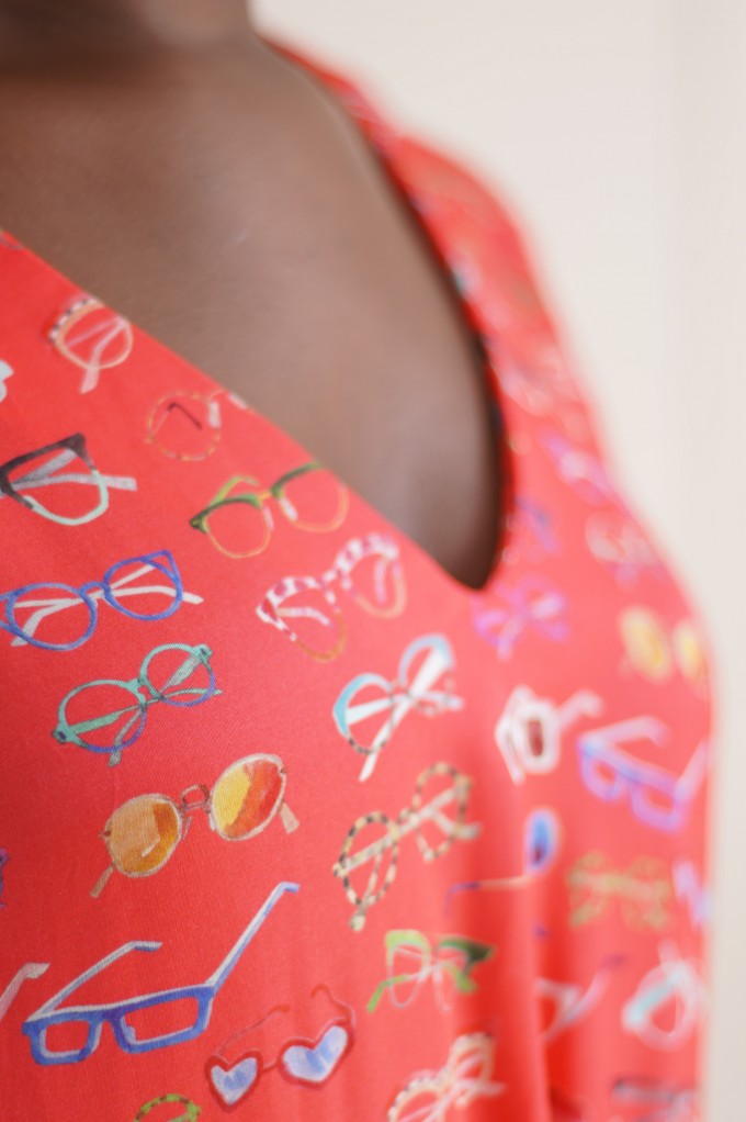 Robe ample avec décolleté