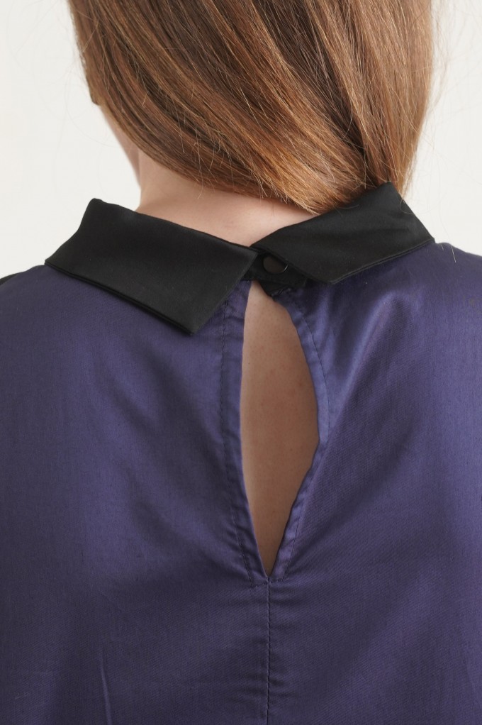 Robe droite chemisier