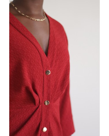 Robe avec décolleté en V