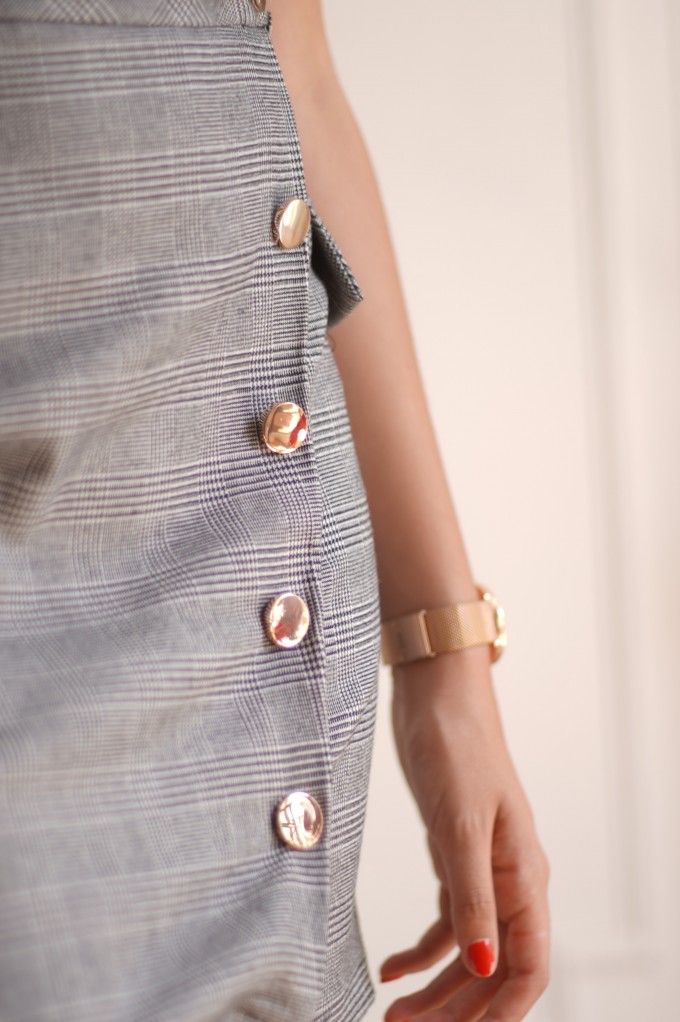 Jupe boutonnée sur le devant