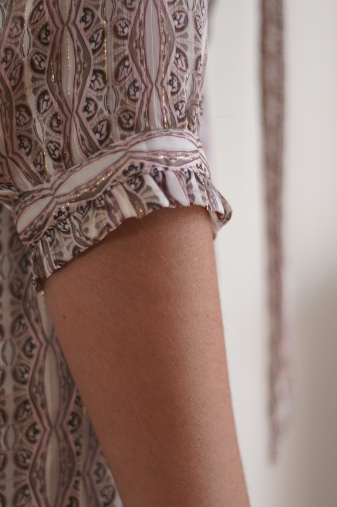 Robe manches trois-quarts