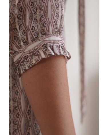 Robe manches trois-quarts