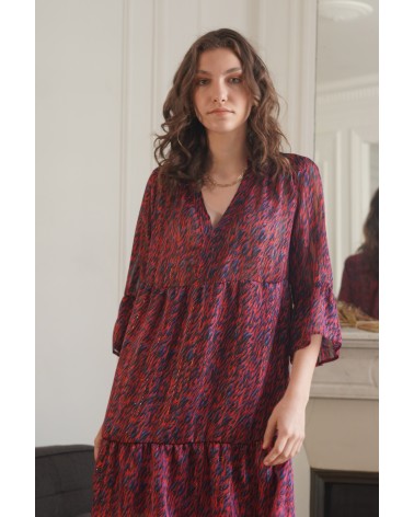 Robe motif à volants