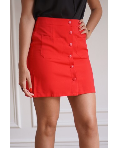 Jupe boutonnée sur le devant