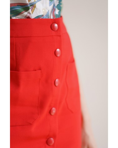 Jupe courte rouge