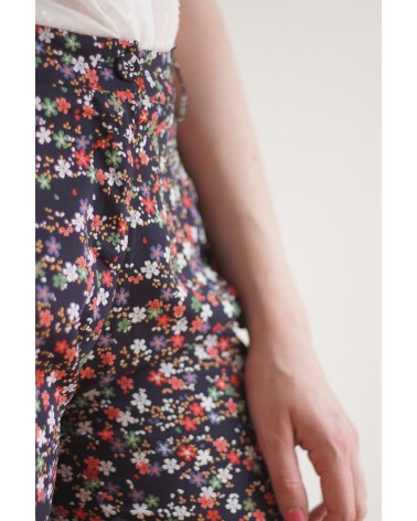 Pantalons motifs fleurs